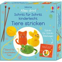 Alles drin! Schritt für Schritt kinderleicht Tiere stricken von Usborne Publishing