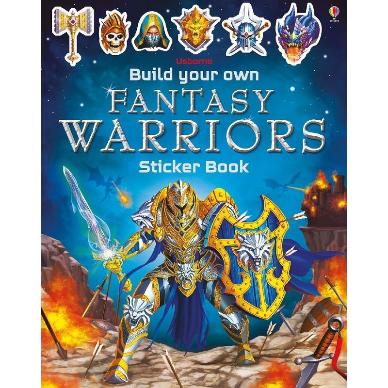 Build Your Own Fantasy Warriors Sticker Book von Usborne Publishing