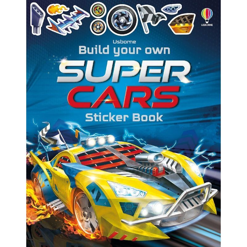 Build Your Own Supercars Sticker Book von Usborne Publishing