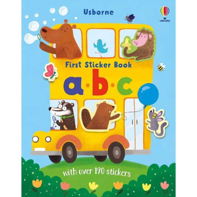 First Sticker Book abc von Usborne Publishing