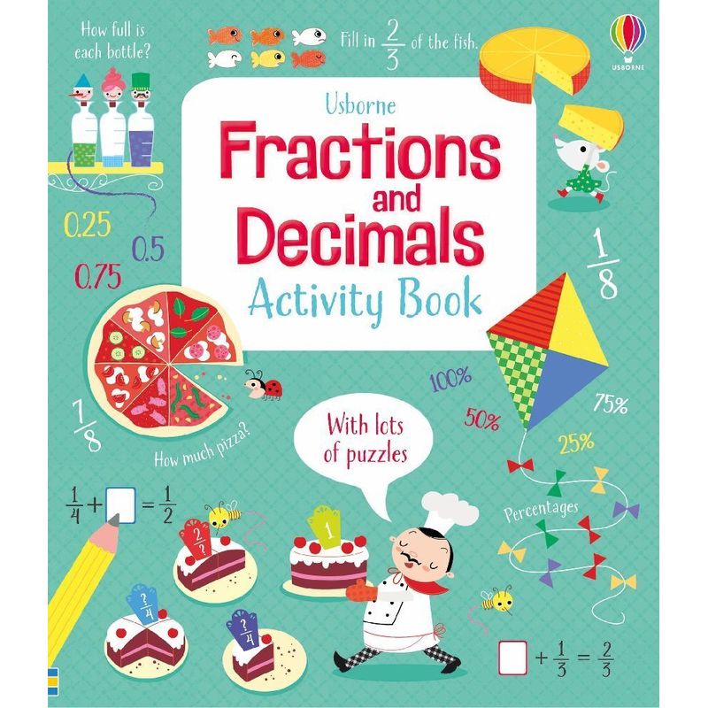 Fractions and Decimals Activity Book von Usborne Publishing