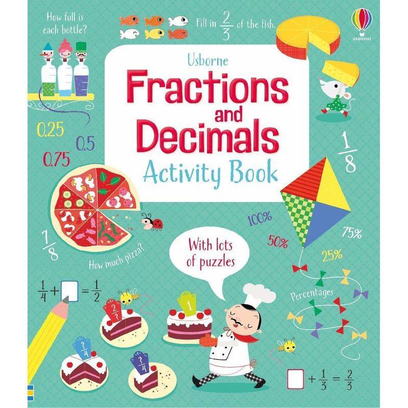 Fractions and Decimals Activity Book von Usborne Publishing