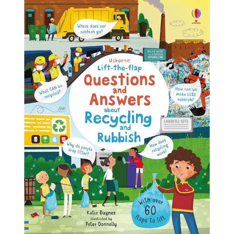 Lift-the-flap Questions and Answers About Recycling and Rubbish von Usborne Publishing
