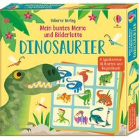 Mein buntes Memo und Bilderlotto: Dinosaurier von Usborne Publishing