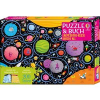 Puzzle & Buch: Labyrinthe-Reise durchs All von Usborne Verlag