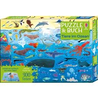 Puzzle & Buch: Tiere im Ozean von Usborne Publishing
