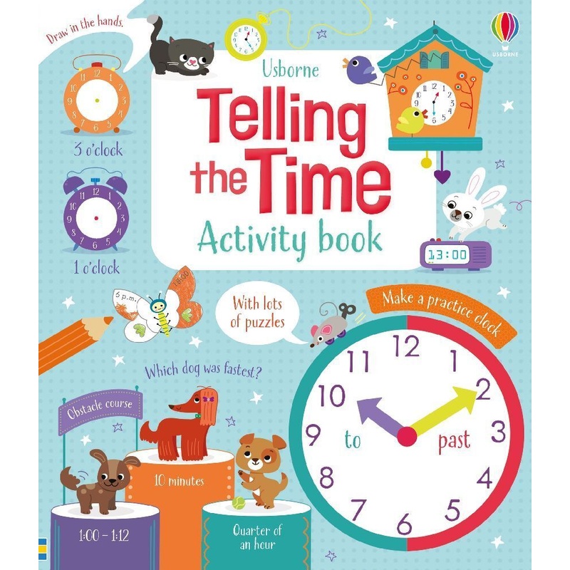 Telling the Time Activity Book von Usborne Publishing