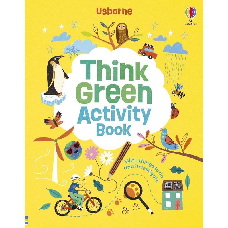 Think Green Activity Book von Usborne Publishing