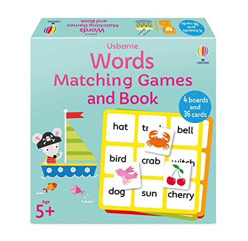 Words Matching Games and Book von Usborne