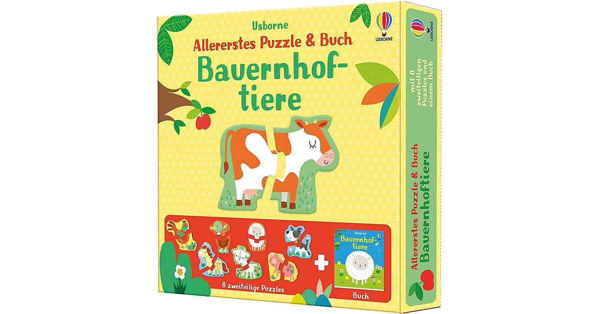Buch - Allererstes Puzzle & Buch: Bauernhoftiere Buch - Allererstes Puzzle & Buch: Bauernhoftiere von Usborne Verlag
