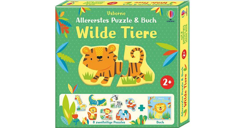 Buch - Allererstes Puzzle & Buch: Wilde Tiere von Usborne Verlag