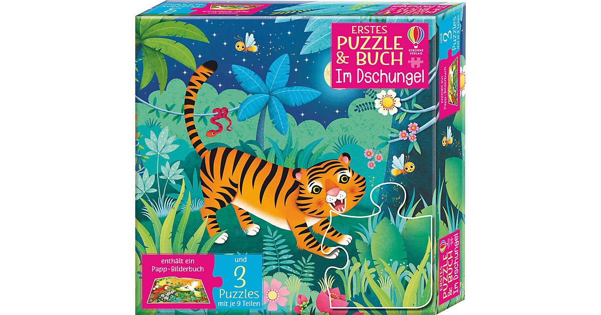 Buch - Erstes Puzzle und Buch: Im Dschungel Buch - Erstes Puzzle und Buch: Im Dschungel von Usborne Verlag