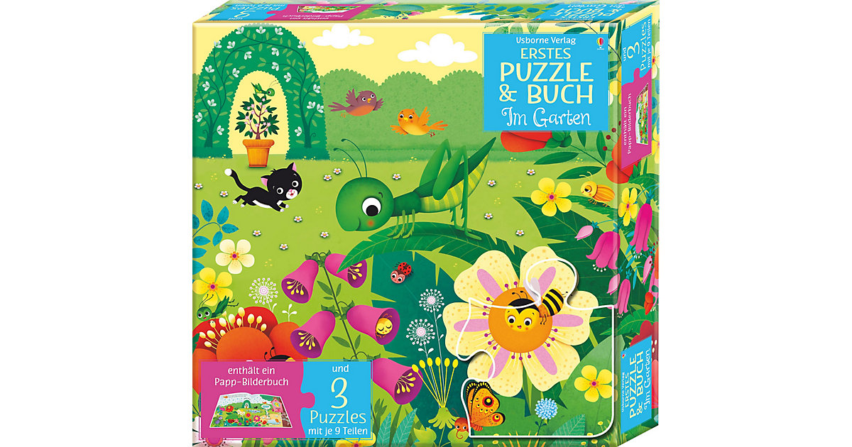 Buch - Erstes Puzzle und Buch: Im Garten Buch - Erstes Puzzle und Buch: Im Garten von Usborne Verlag