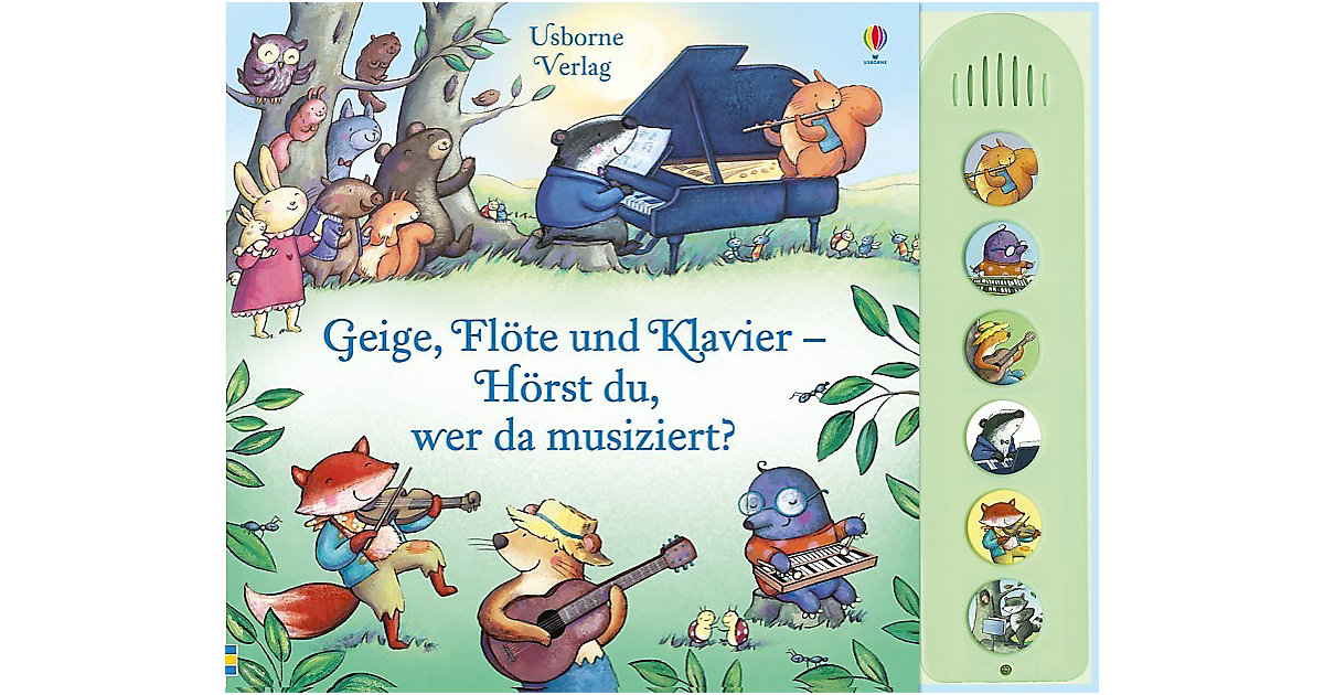 Buch - Geige, Flöte und Klavier - Hörst du, wer da musiziert? von Usborne Verlag