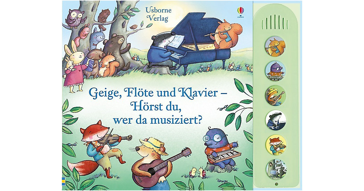Buch - Geige, Flöte und Klavier - Hörst du, wer da musiziert? Buch - Geige, Flöte und Klavier - Hörst du, wer da musiziert? von Usborne Verlag