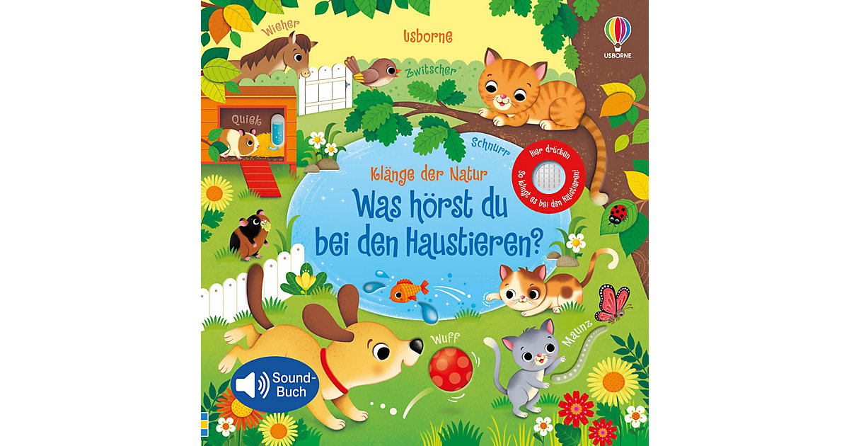 Buch - Klänge der Natur: Was hörst du bei den Haustieren? von Usborne Verlag