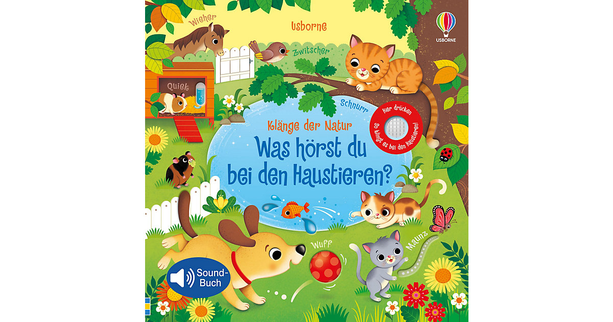 Buch - Klänge der Natur: Was hörst du bei den Haustieren? Buch - Klänge der Natur: Was hörst du bei den Haustieren? von Usborne Verlag