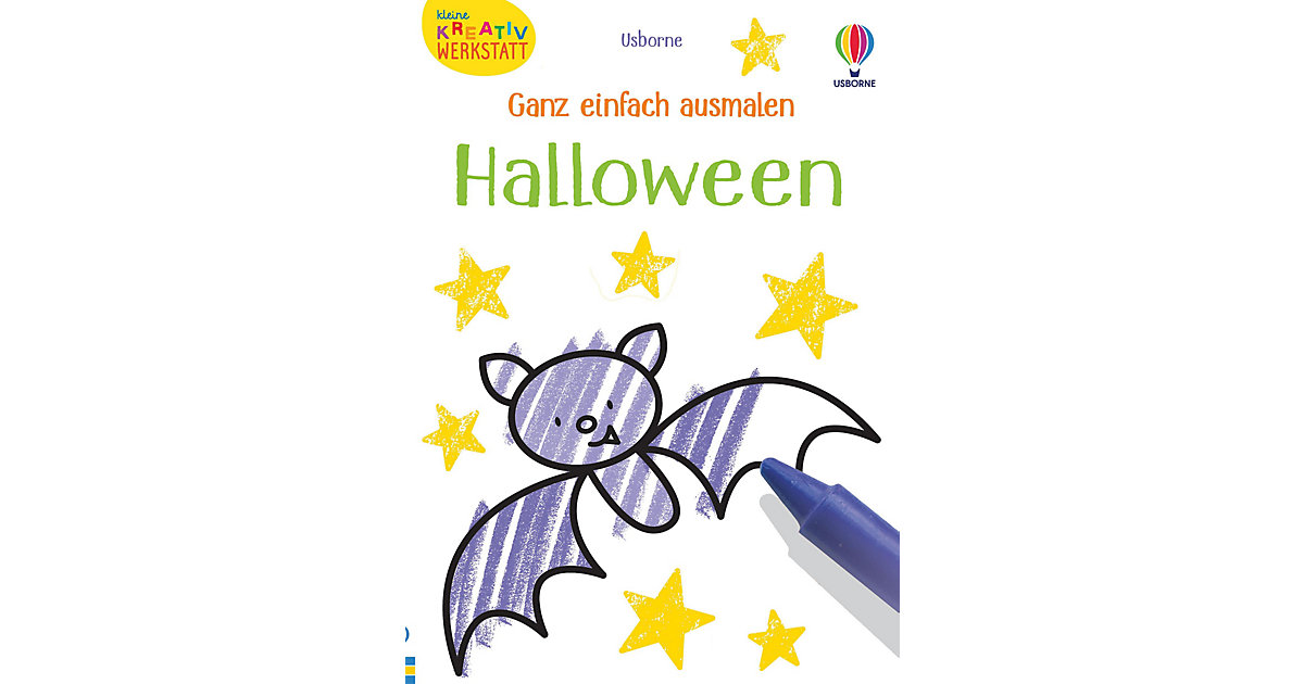 Buch - Kleine Kreativ-Werkstatt - Ganz einfach ausmalen: Halloween Buch - Kleine Kreativ-Werkstatt - Ganz einfach ausmalen: Halloween von Usborne Verlag