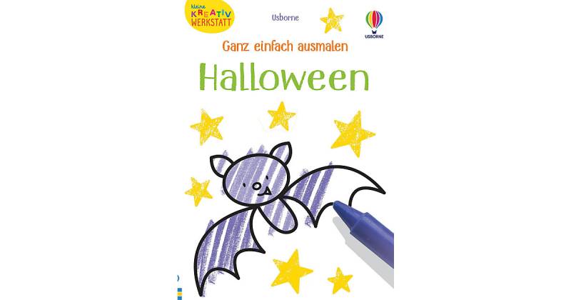 Buch - Kleine Kreativ-Werkstatt - Ganz einfach ausmalen: Halloween von Usborne Verlag
