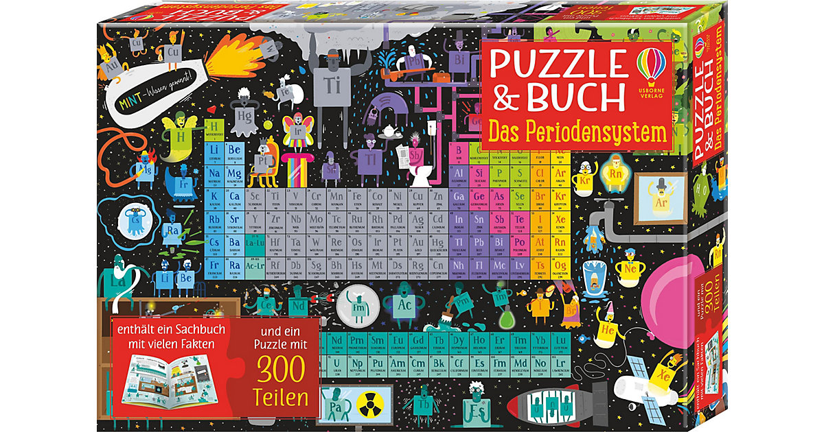 Buch - MINT - Wissen gewinnt! Puzzle und Buch: Das Periodensystem Buch - MINT - Wissen gewinnt! Puzzle und Buch: Das Periodensystem von Usborne Verlag