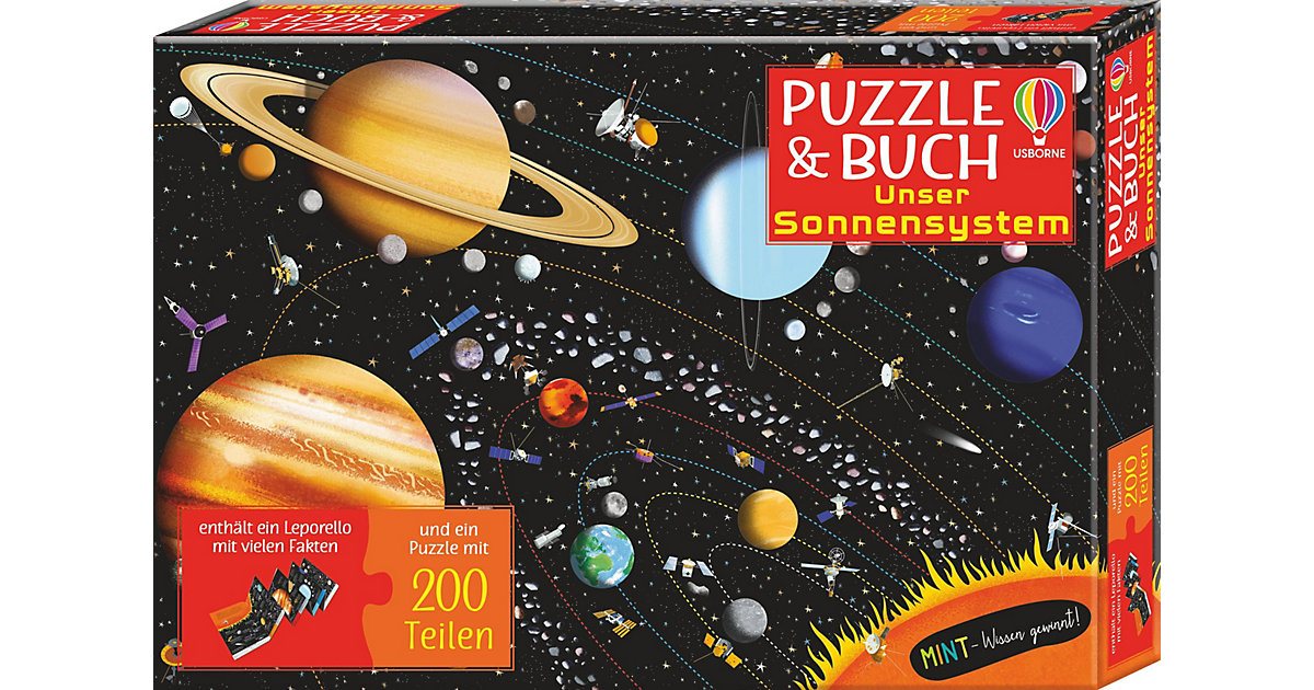 Buch - MINT - Wissen gewinnt! Puzzle & Buch: Unser Sonnensystem Buch - MINT - Wissen gewinnt! Puzzle & Buch: Unser Sonnensystem von Usborne Verlag