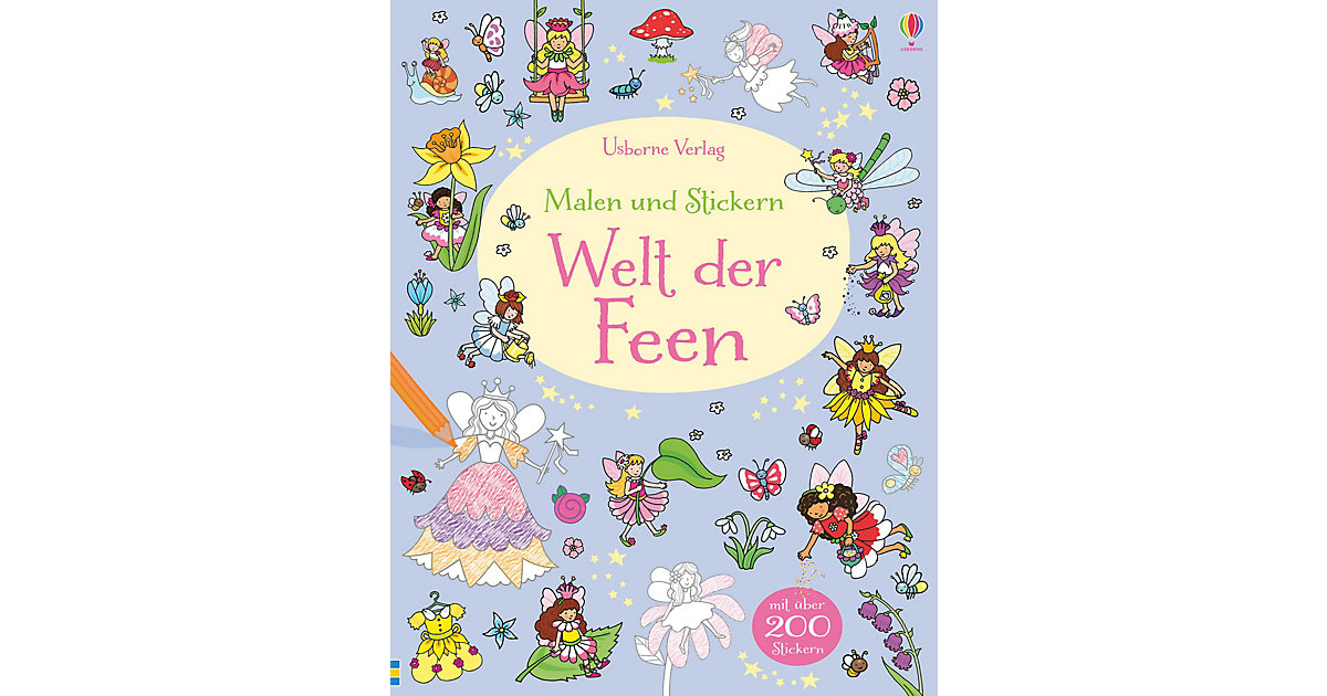 Buch - Malen und Stickern: Welt der Feen Buch - Malen und Stickern: Welt der Feen von Usborne Verlag
