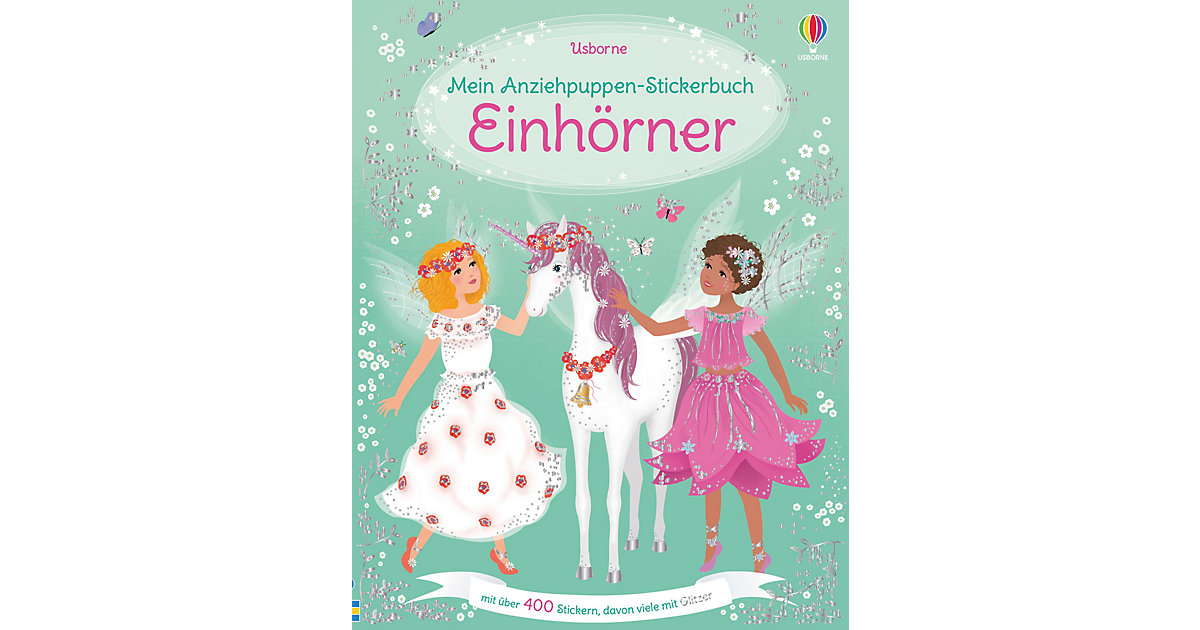 Buch - Mein Anziehpuppen-Stickerbuch: Einhörner Buch - Mein Anziehpuppen-Stickerbuch: Einhörner von Usborne Verlag