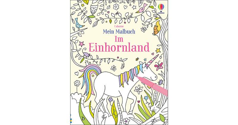 Buch - Mein Malbuch: Im Einhornland von Usborne Verlag