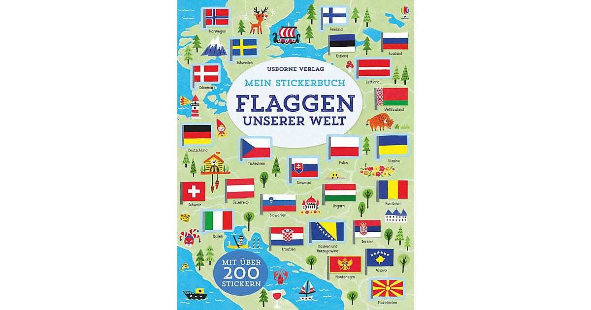 Buch - Mein Stickerbuch: Flaggen unserer Welt Buch - Mein Stickerbuch: Flaggen unserer Welt von Usborne Verlag