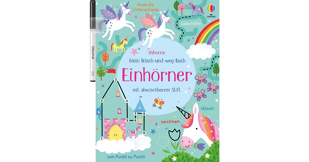 Buch - Mein Wisch-und-weg-Buch: Einhörner Buch - Mein Wisch-und-weg-Buch: Einhörner von Usborne Verlag