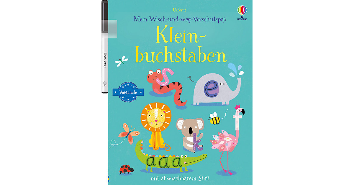 Buch - Mein Wisch-und-weg-Vorschulspaß: Kleinbuchstaben von Usborne Verlag