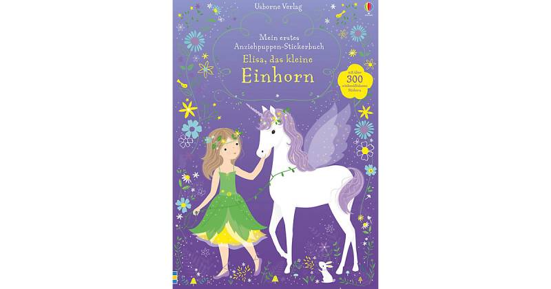 Buch - Mein erstes Anziehpuppen-Stickerbuch: Elisa, das kleine Einhorn von Usborne Verlag