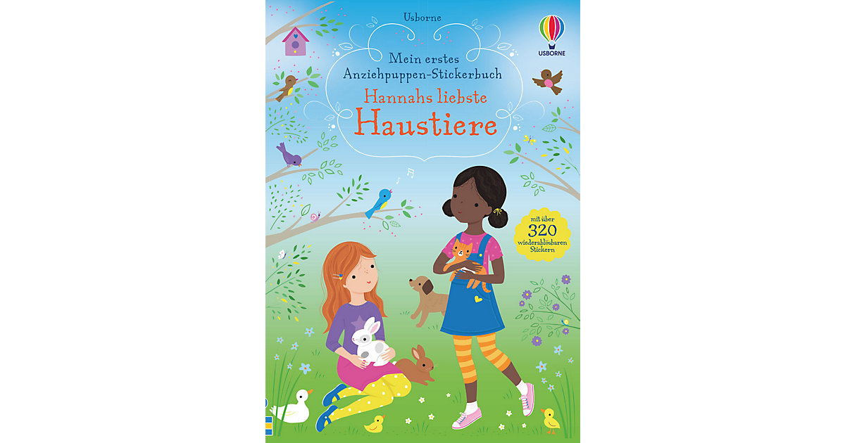 Buch - Mein erstes Anziehpuppen-Stickerbuch: Hannahs liebste Haustiere Buch - Mein erstes Anziehpuppen-Stickerbuch: Hannahs liebste Haustiere von Usborne Verlag