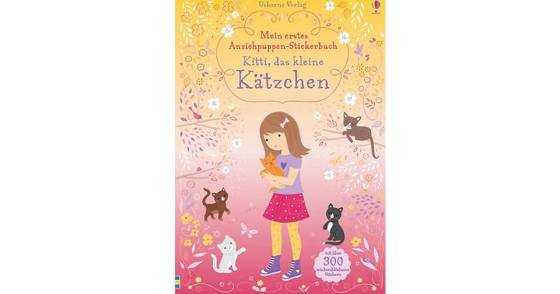 Buch - Mein erstes Anziehpuppen-Stickerbuch: Kitti, das kleine Kätzchen von Usborne Verlag
