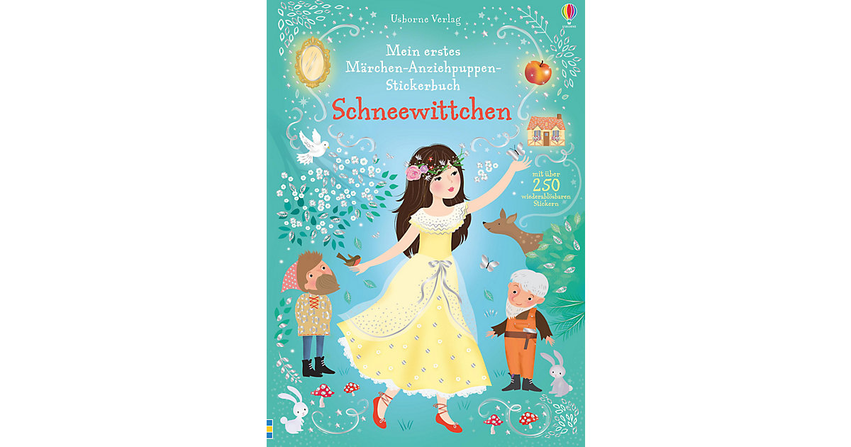 Buch - Mein erstes Märchen-Anziehpuppen-Stickerbuch: Schneewittchen Buch - Mein erstes Märchen-Anziehpuppen-Stickerbuch: Schneewittchen von Usborne Verlag