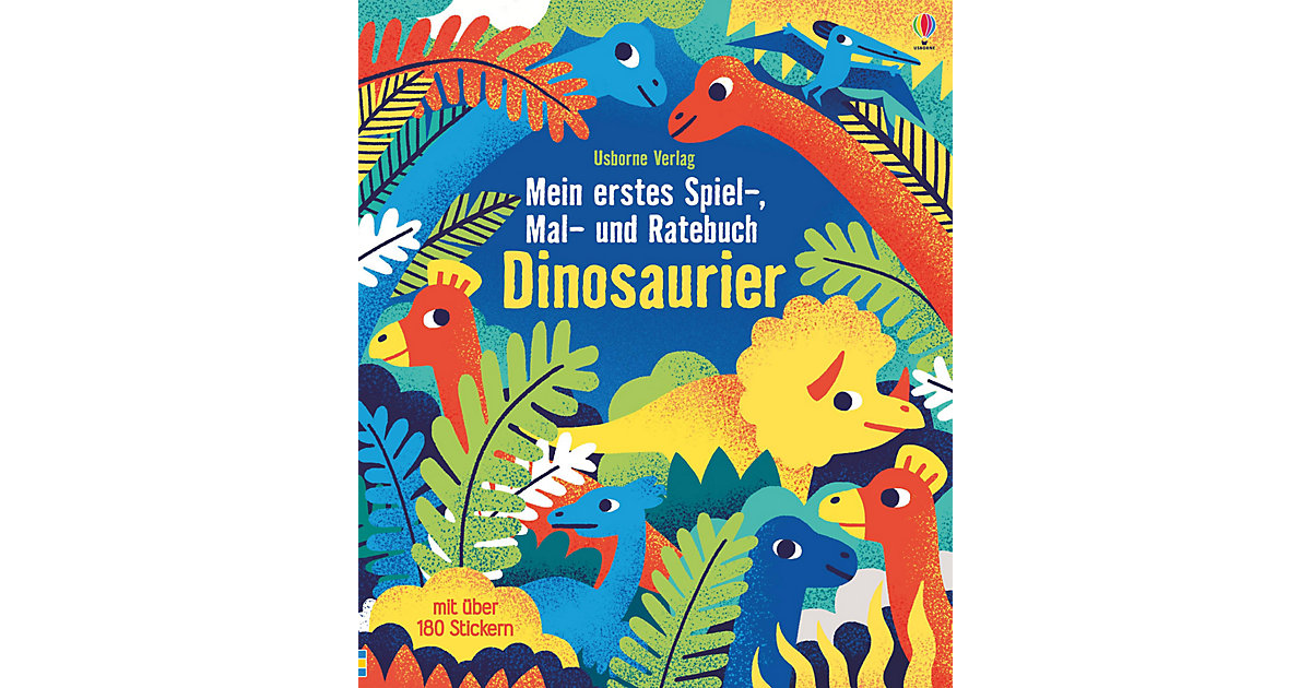 Buch - Mein erstes Spiel-, Mal- und Ratebuch: Dinosaurier von Usborne Verlag
