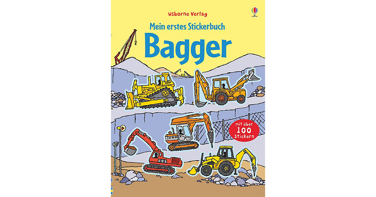 Buch - Mein erstes Stickerbuch: Bagger Buch - Mein erstes Stickerbuch: Bagger von Usborne Verlag