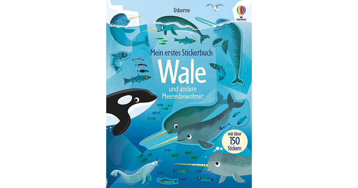 Buch - Mein erstes Stickerbuch: Wale und andere Meeresbewohner von Usborne Verlag