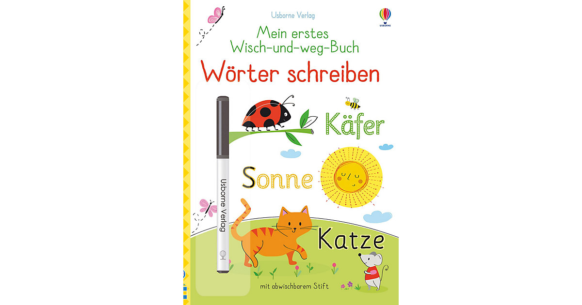 Buch - Mein erstes Wisch-und-weg-Buch: Wörter schreiben Buch - Mein erstes Wisch-und-weg-Buch: Wörter schreiben von Usborne Verlag