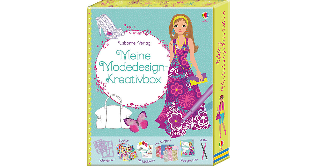 Buch - Meine Modedesign-Kreativbox von Usborne Verlag