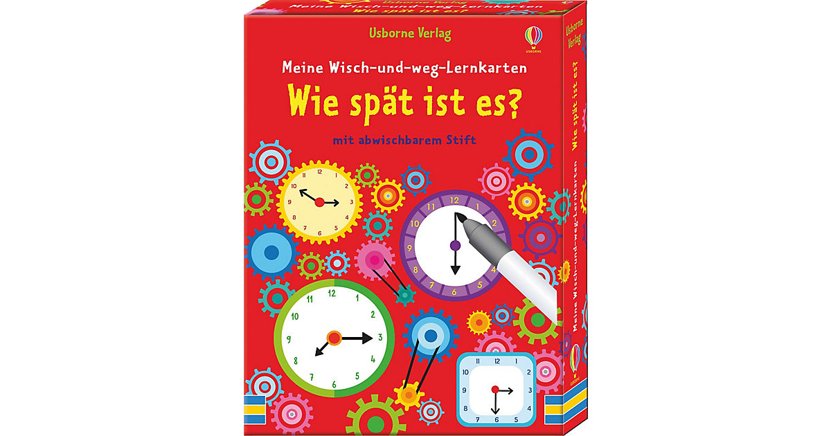 Buch - Meine Wisch-und-weg-Lernkarten: Wie spät ist es? Buch - Meine Wisch-und-weg-Lernkarten: Wie spät ist es? von Usborne Verlag