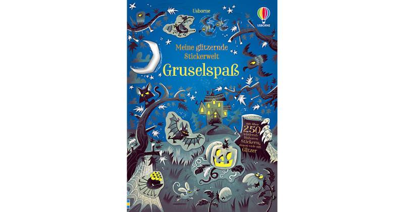 Buch - Meine glitzernde Stickerwelt: Gruselspaß von Usborne Verlag