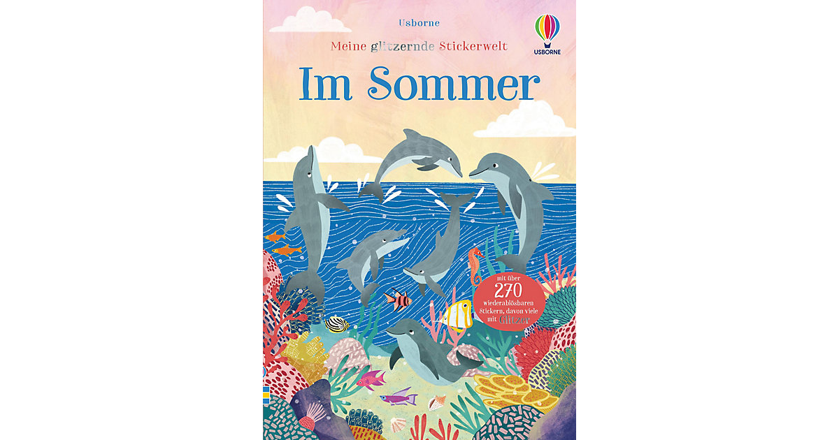 Buch - Meine glitzernde Stickerwelt: Im Sommer von Usborne Verlag