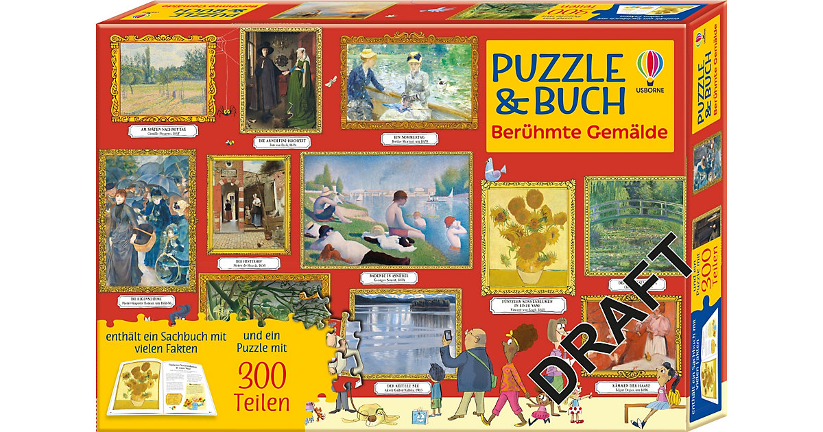 Buch - Puzzle & Buch: Berühmte Gemälde von Usborne Verlag