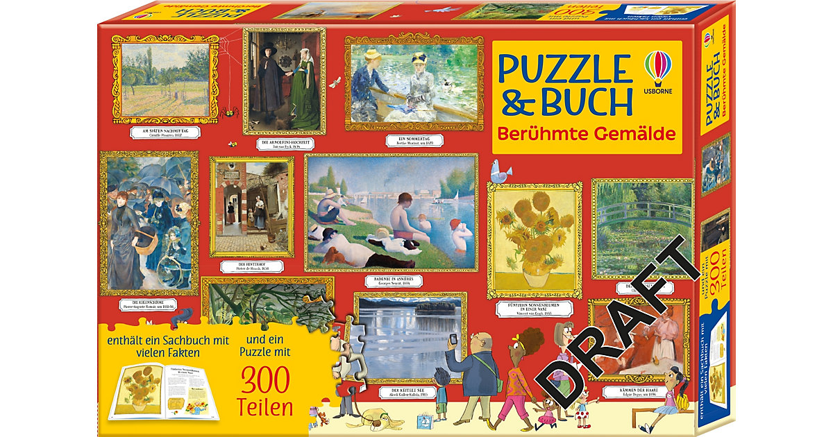 Buch - Puzzle & Buch: Berühmte Gemälde Buch - Puzzle & Buch: Berühmte Gemälde von Usborne Verlag