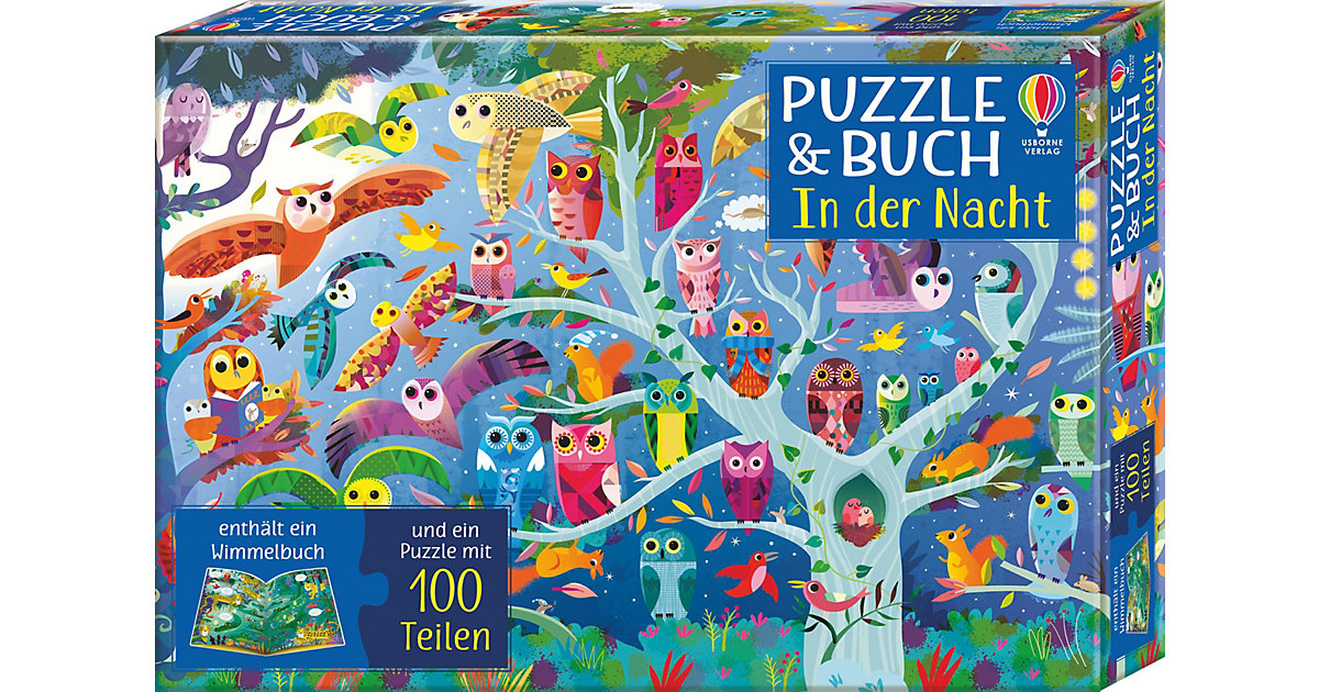 Buch - Puzzle und Buch: In der Nacht von Usborne Verlag