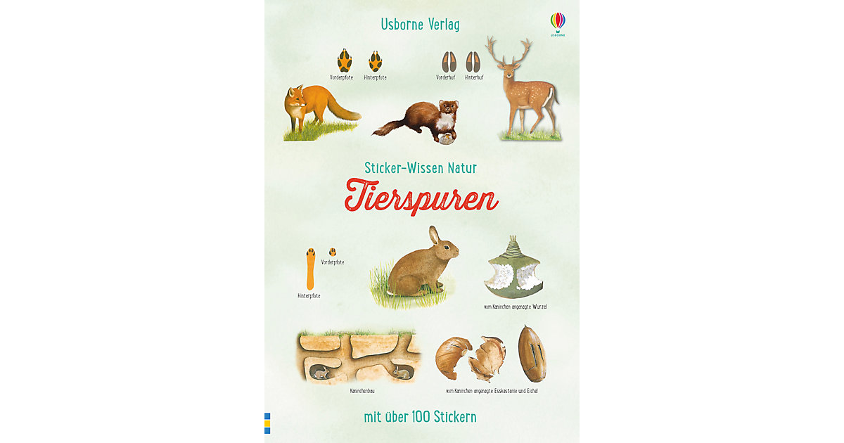 Buch - Sticker-Wissen Natur: Tierspuren Buch - Sticker-Wissen Natur: Tierspuren von Usborne Verlag
