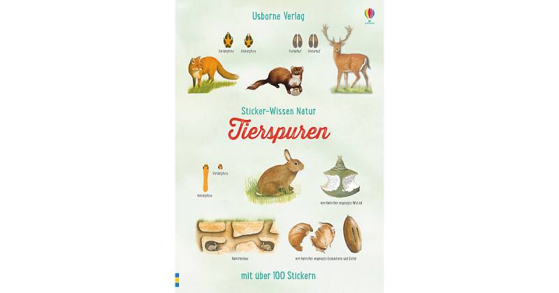 Buch - Sticker-Wissen Natur: Tierspuren von Usborne Verlag