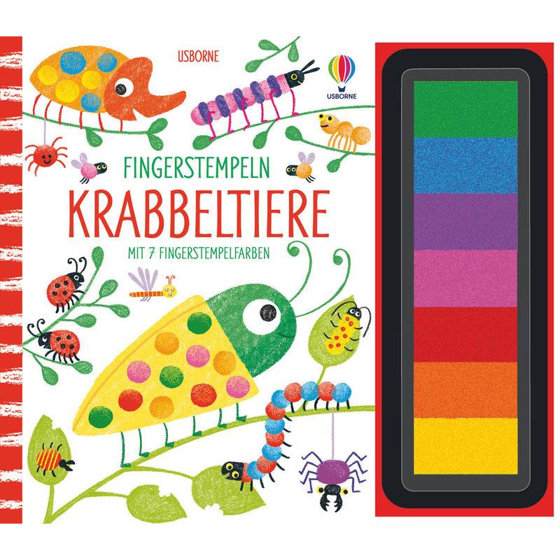 Fingerstempeln-Reihe / Fingerstempeln: Krabbeltiere von Usborne Verlag