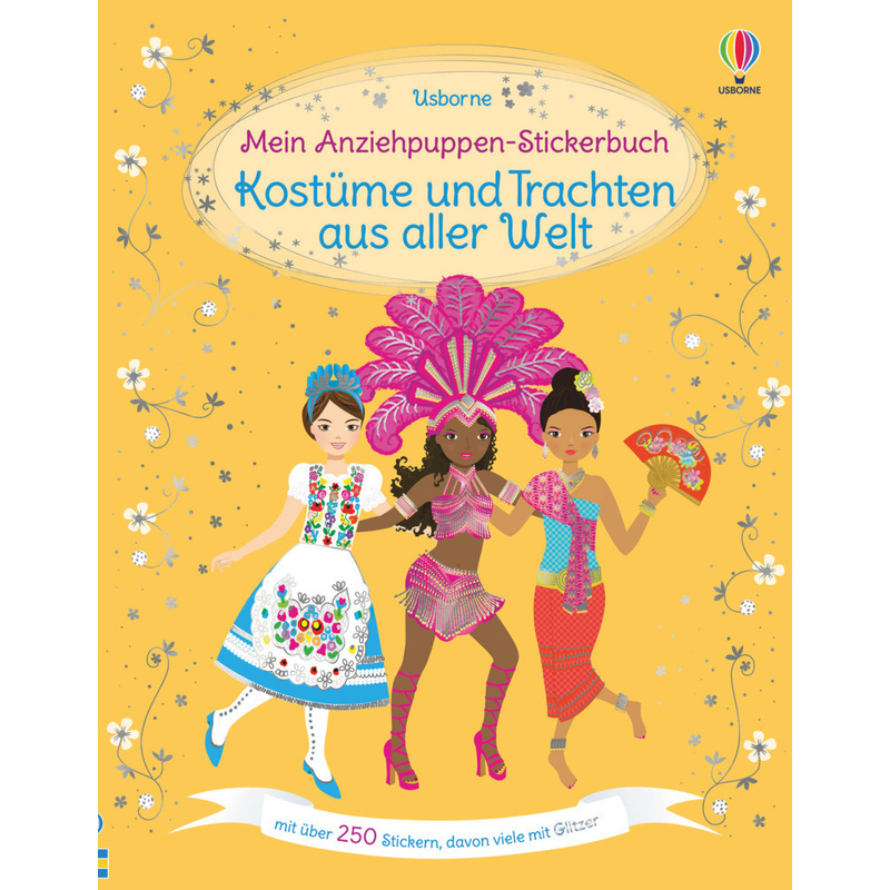 Mein Anziehpuppen-Stickerbuch: Kostüme und Trachten aus aller Welt von Usborne Verlag